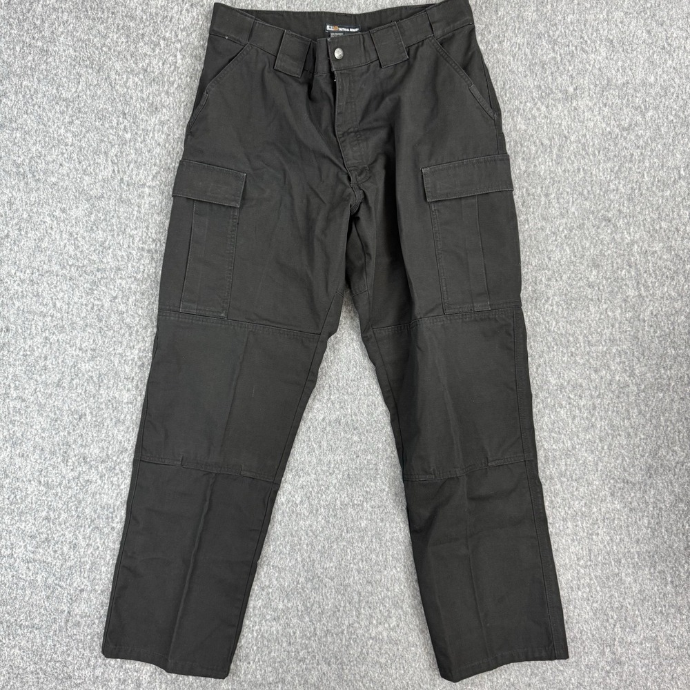 5.11 Tactical Pants Mens Large 36x31 Black Cargo Ripstop‎ Utility Work